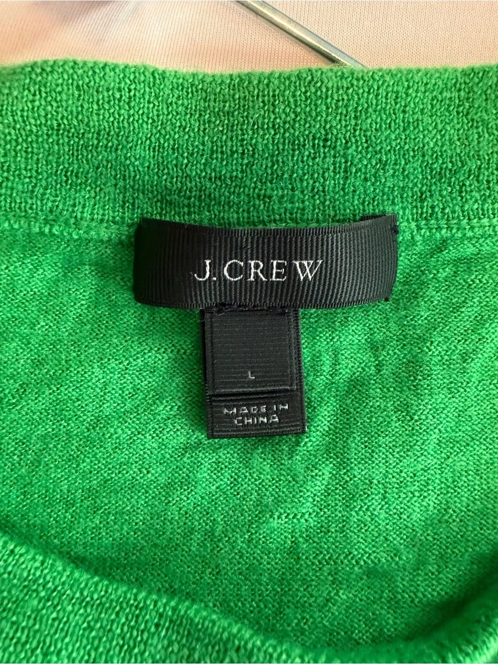 J. Crew Striped Merino Wool Crewneck Sweater, Size L